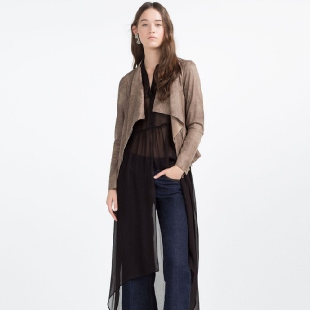 Zara Faux LeatherJacket - Picture 6 of 7